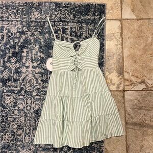 Princess Polly Mint Striped Mini Dress